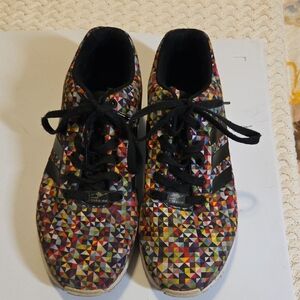 Colorful Geometric Pattern Sneakers